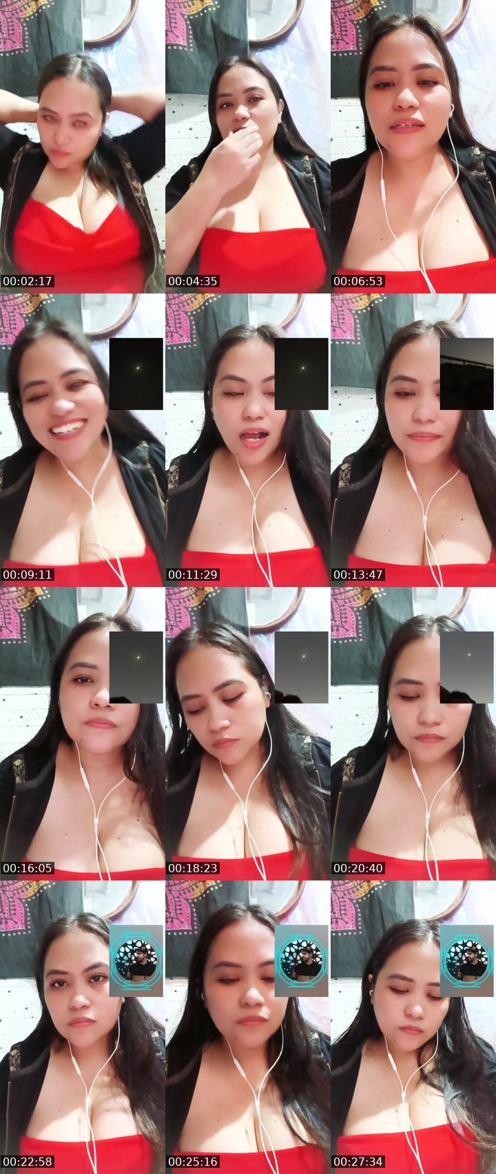Contact-sheet preview of 🏄Louise🌐👏's Liveme recording