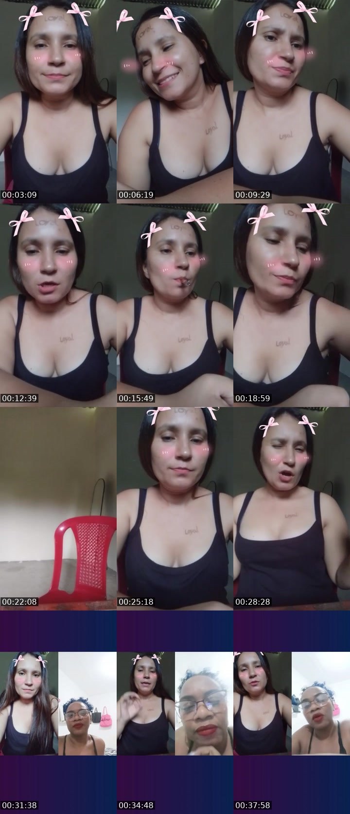 Contact-sheet preview of 🐝⃤𝓛𝓾✨'s Liveme recording