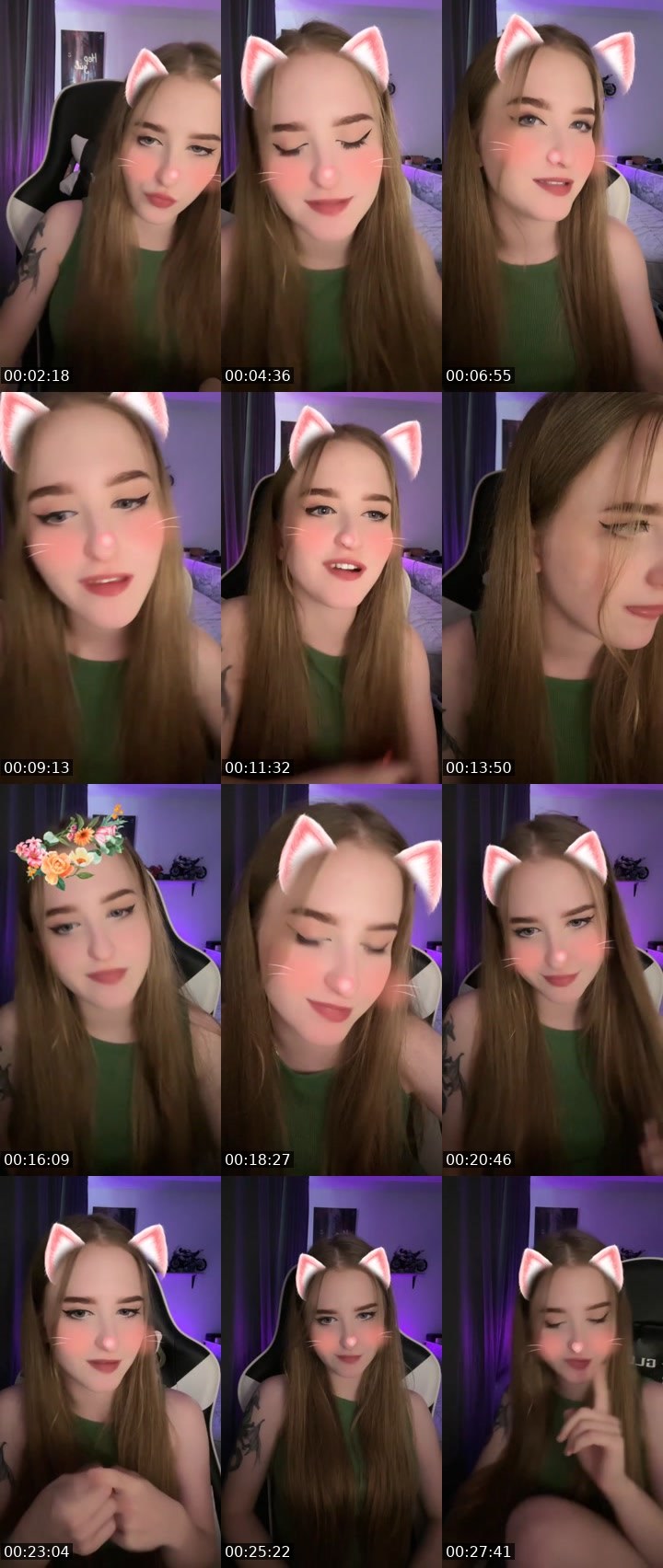 Contact-sheet preview of 💫 Ola 💫's Liveme recording