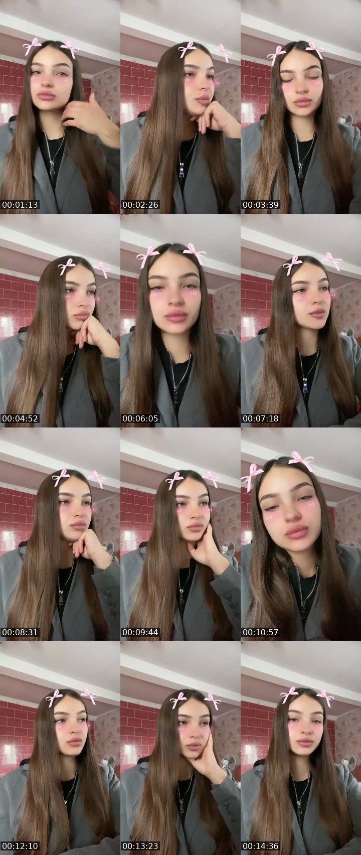 Contact-sheet preview of 🐍𝓚i𝓻𝓪💯🇺🇦's Liveme recording