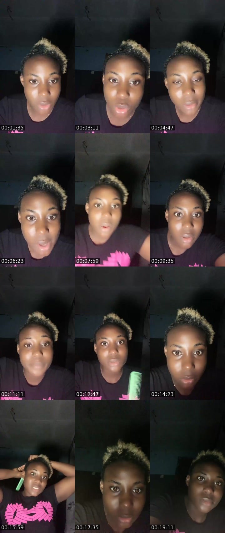Contact-sheet preview of 🦉⃤ queen 🥹❤️Ž⃤Ť⃤'s Liveme recording