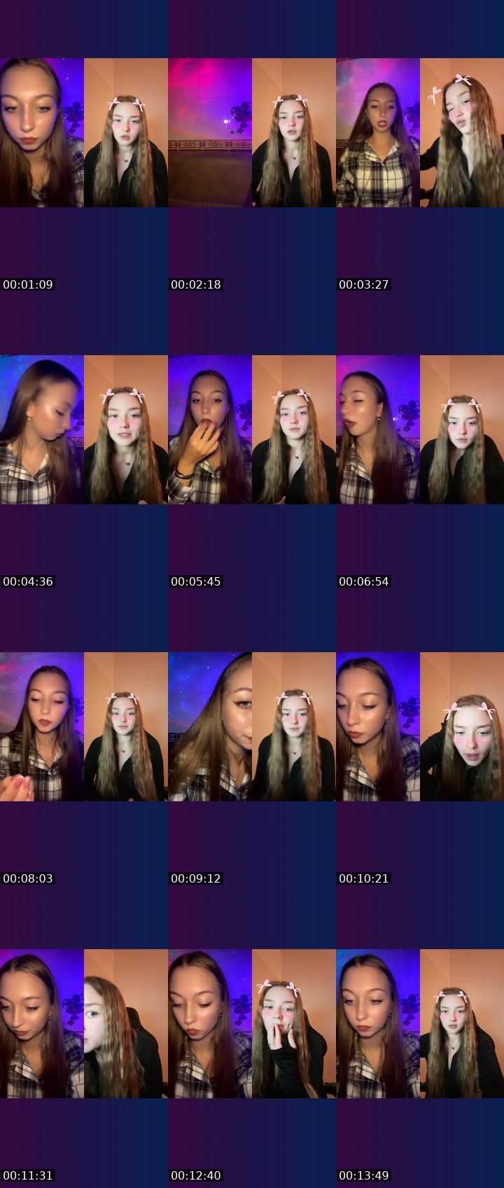 Contact-sheet preview of _🇧🇪Rapunzel🇺🇦's Liveme recording