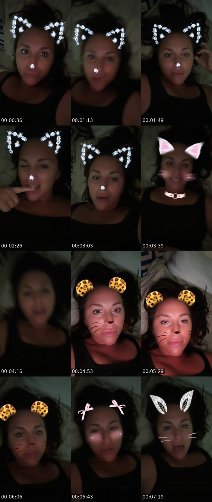 Contact-sheet preview of Miss Nino's Liveme recording