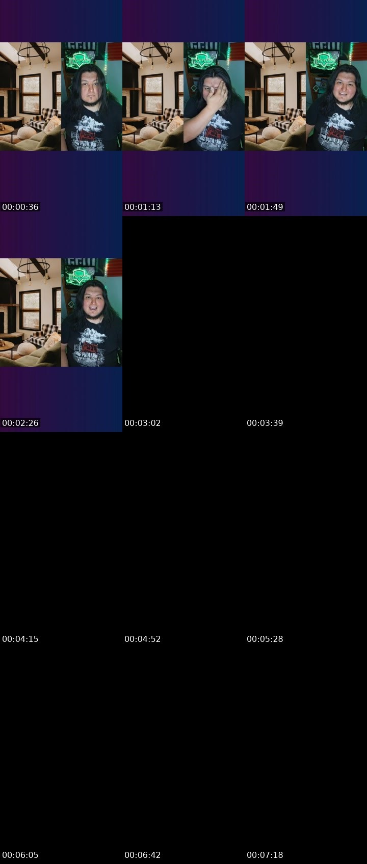 Contact-sheet preview of 🅰️ℕ𝕟𝓲Ⓔ𝔭🥛🐊🎼🫧's Liveme recording