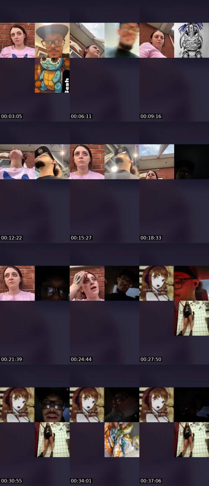 Contact-sheet preview of 🩵☆Candy Crushh☆™🥶♡'s Liveme recording