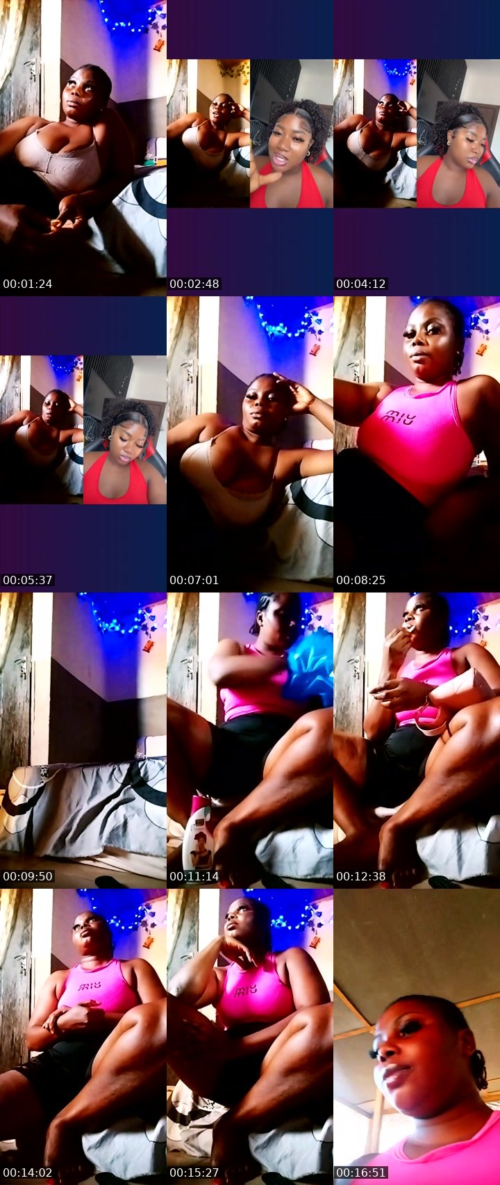 Contact-sheet preview of 🕊️CREAMY💜's Liveme recording