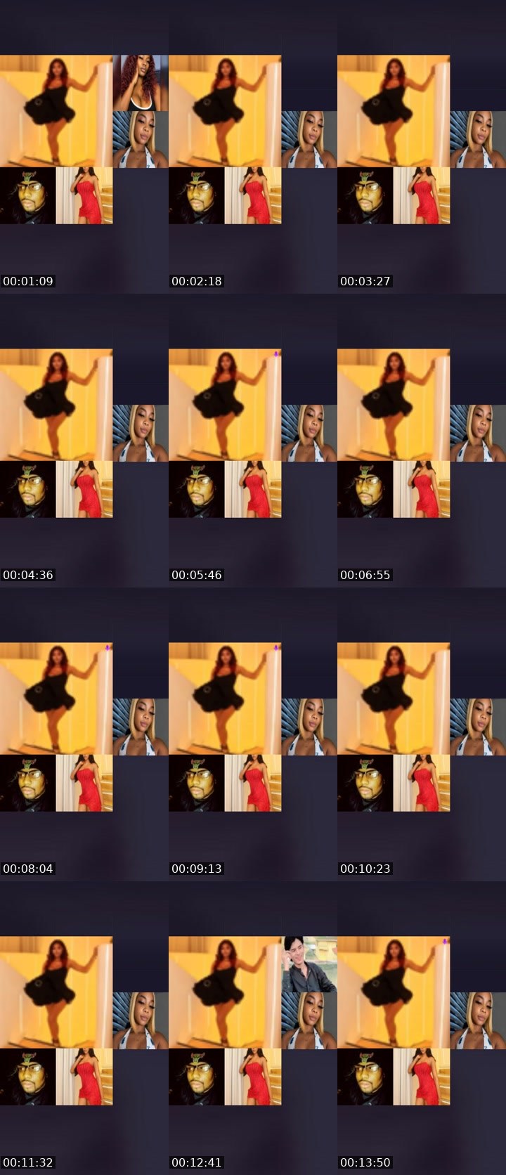 Contact-sheet preview of 🪽CAPRICORN🌟's Liveme recording
