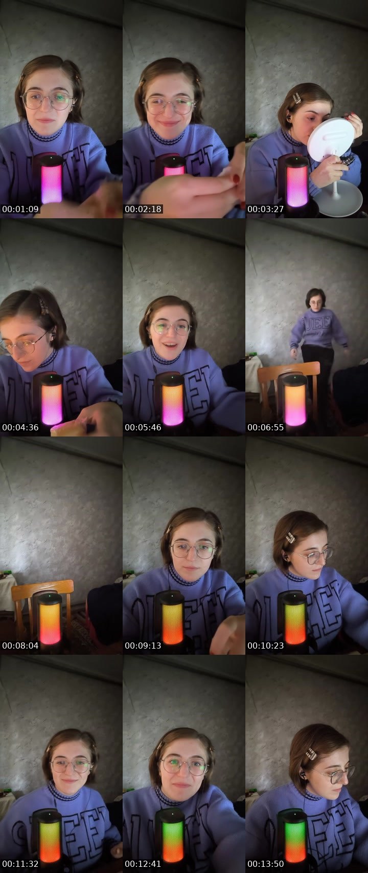 Contact-sheet preview of Frosia's Liveme recording
