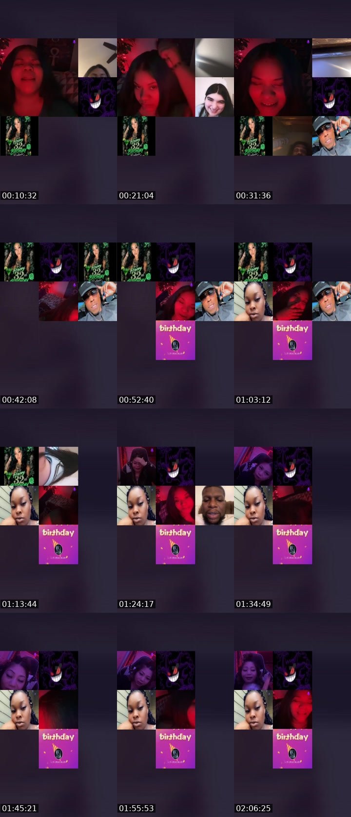 Contact-sheet preview of 🅱️ᗩｒｔ𝒆𝓃𝒹𝒆ｒ🥃's Liveme recording