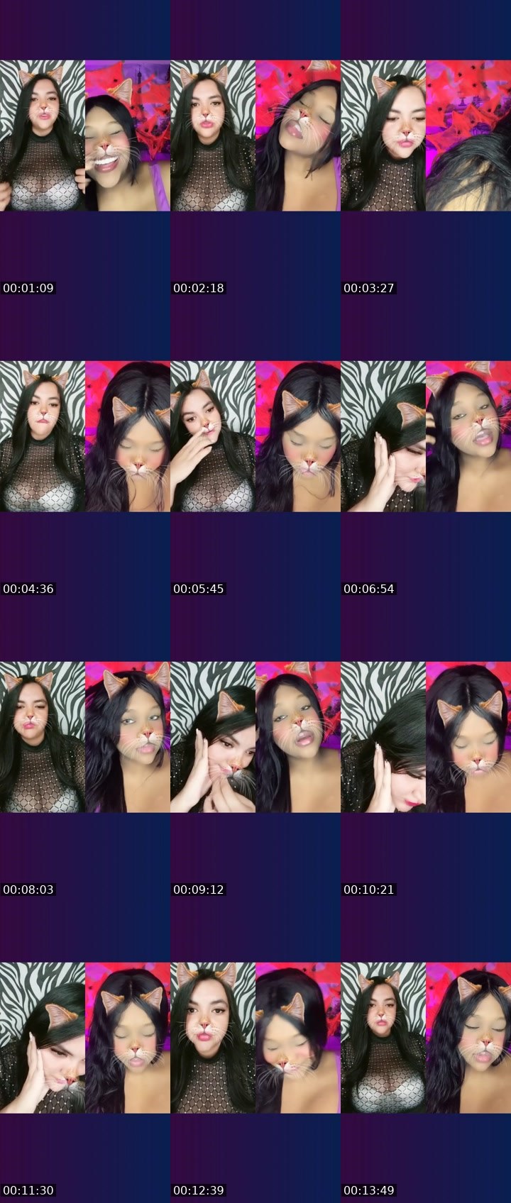 Contact-sheet preview of 🔆AngieB😼🥑's Liveme recording
