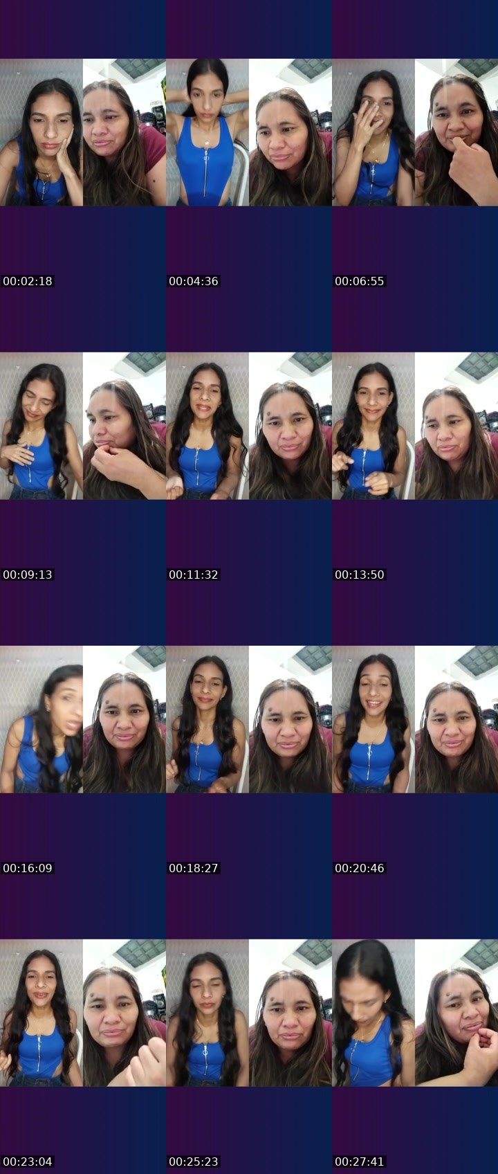 Contact-sheet preview of 🌈♦️LAFLACA's Liveme recording