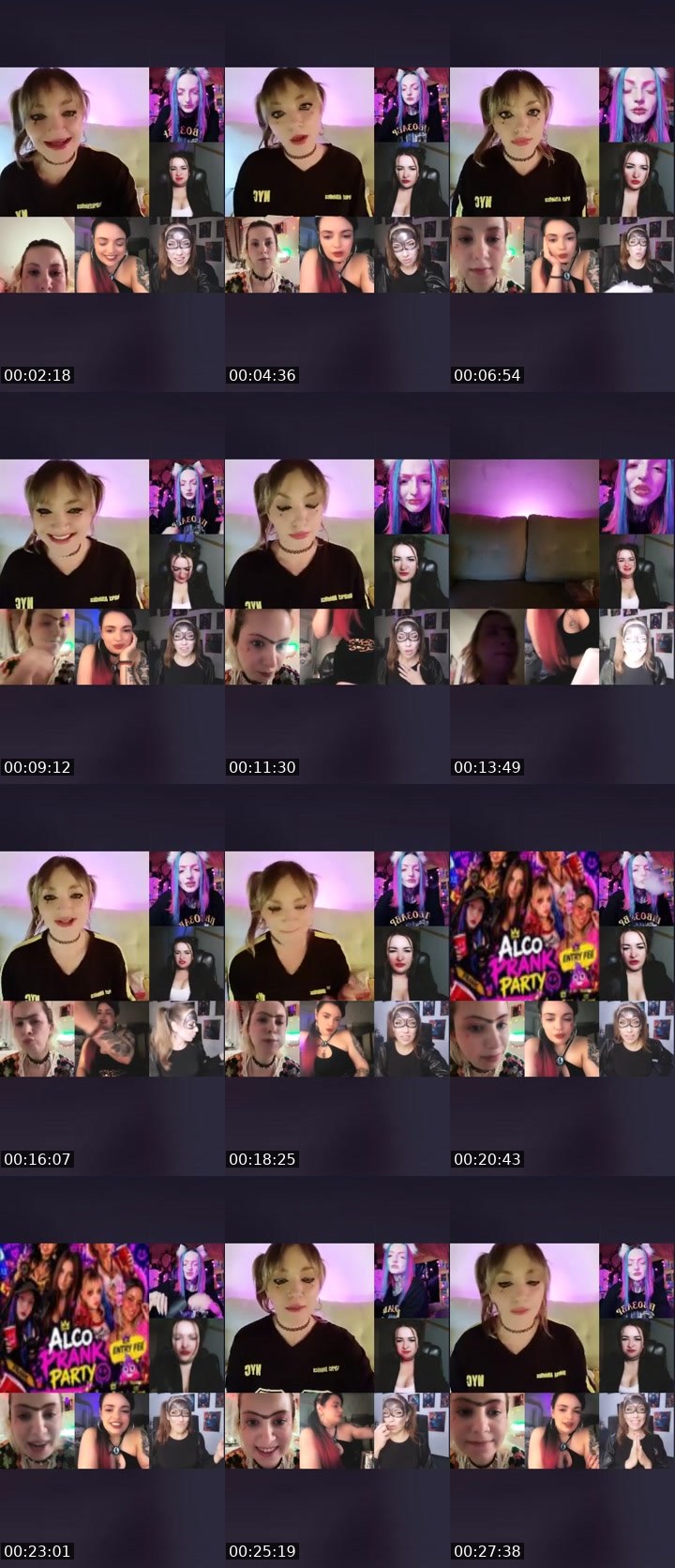 Contact-sheet preview of 35kEVAgenia❤️🌍's Liveme recording