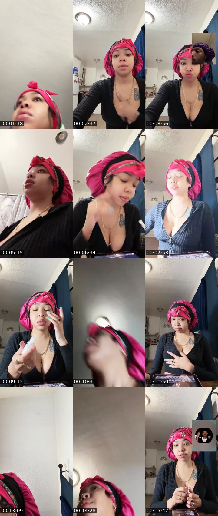 Contact-sheet preview of TeeeG333's Liveme recording