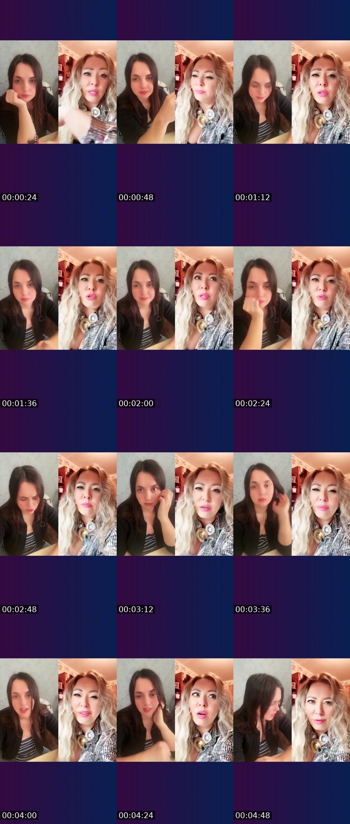 Contact-sheet preview of Nastya KH 😇's Liveme recording