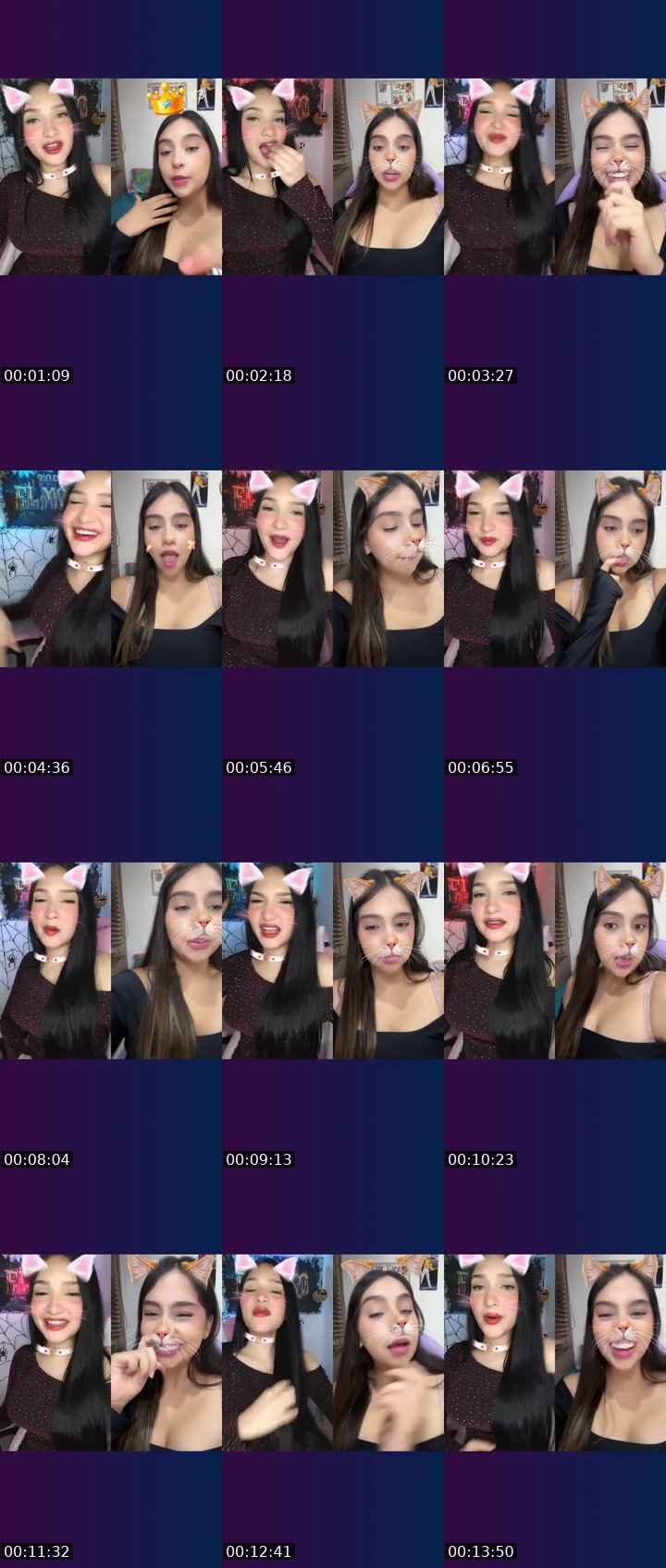 Contact-sheet preview of 🌸 ⃟Ambår ᥫ᭡'s Liveme recording