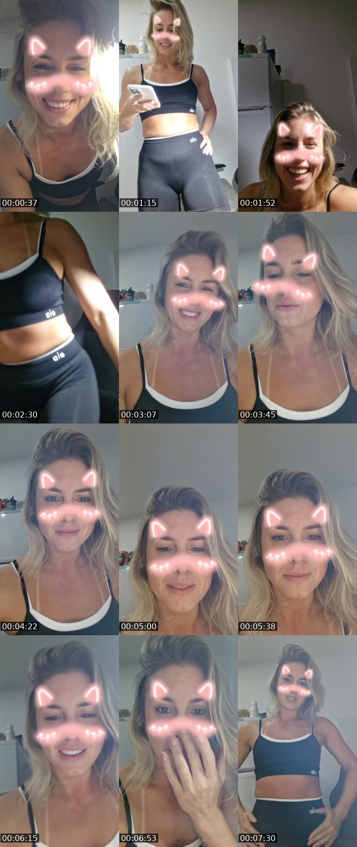 Contact-sheet preview of Larissa🇧🇷🇺's Liveme recording