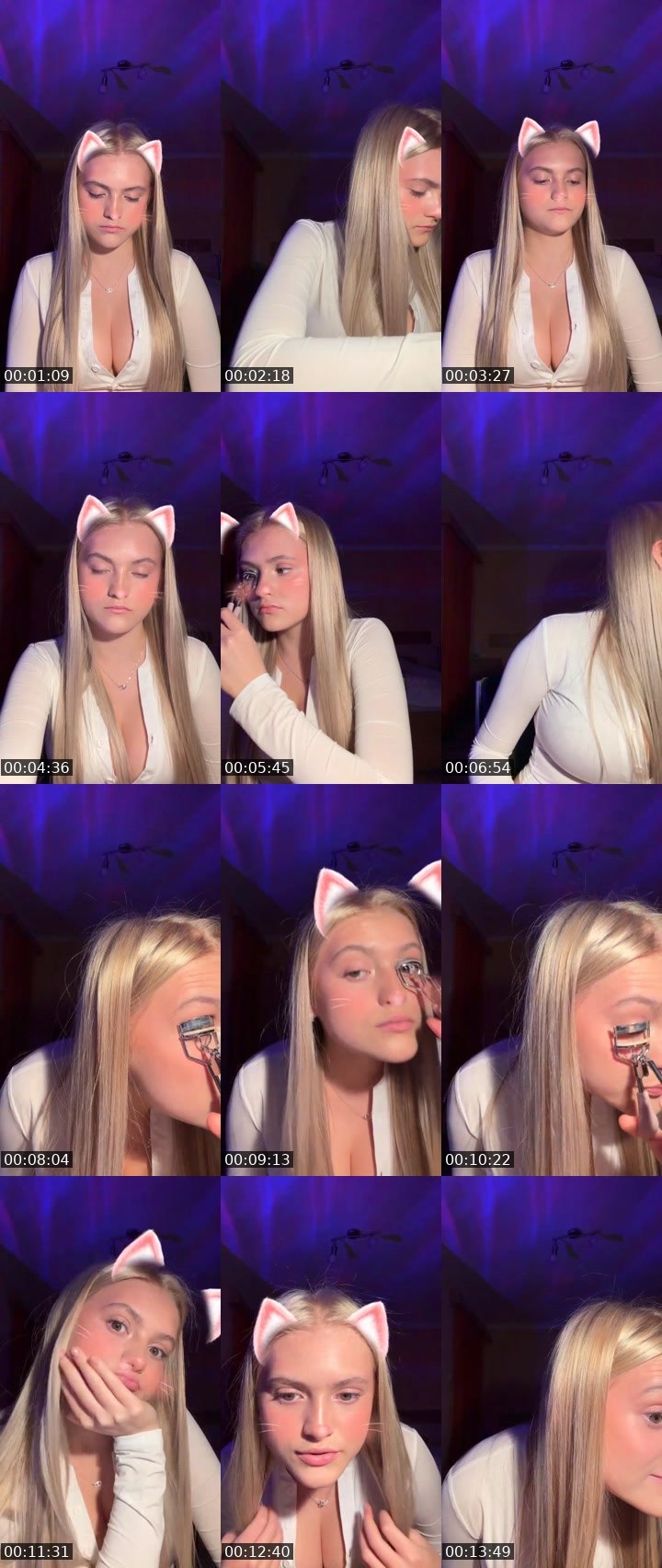 Contact-sheet preview of Blonde👼🏼💛's Liveme recording