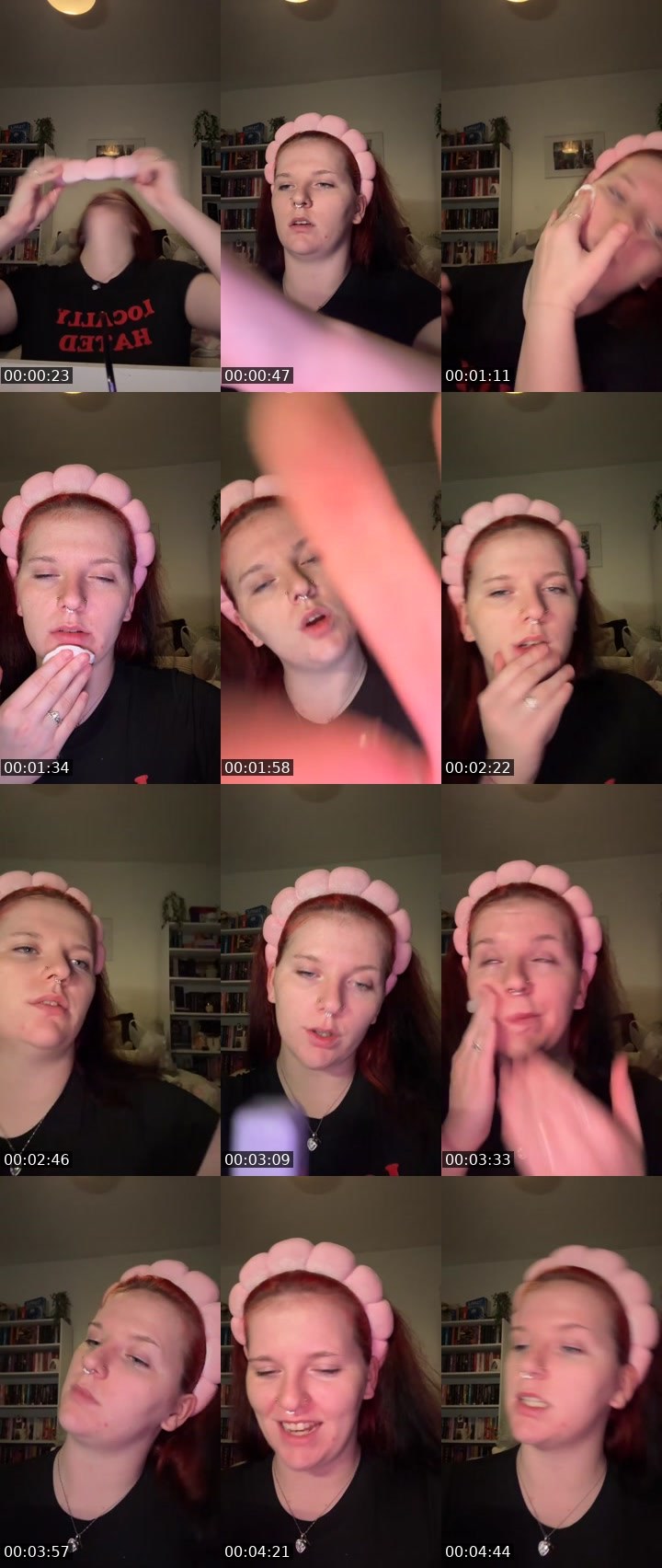 Contact-sheet preview of Olivia-Rose McCraken's Liveme recording