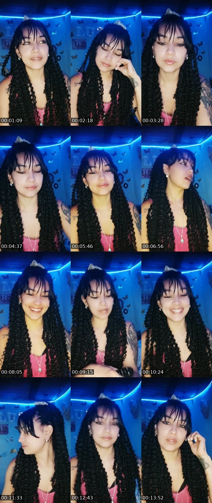 Contact-sheet preview of 👑⃤Luz🧸💜's Liveme recording