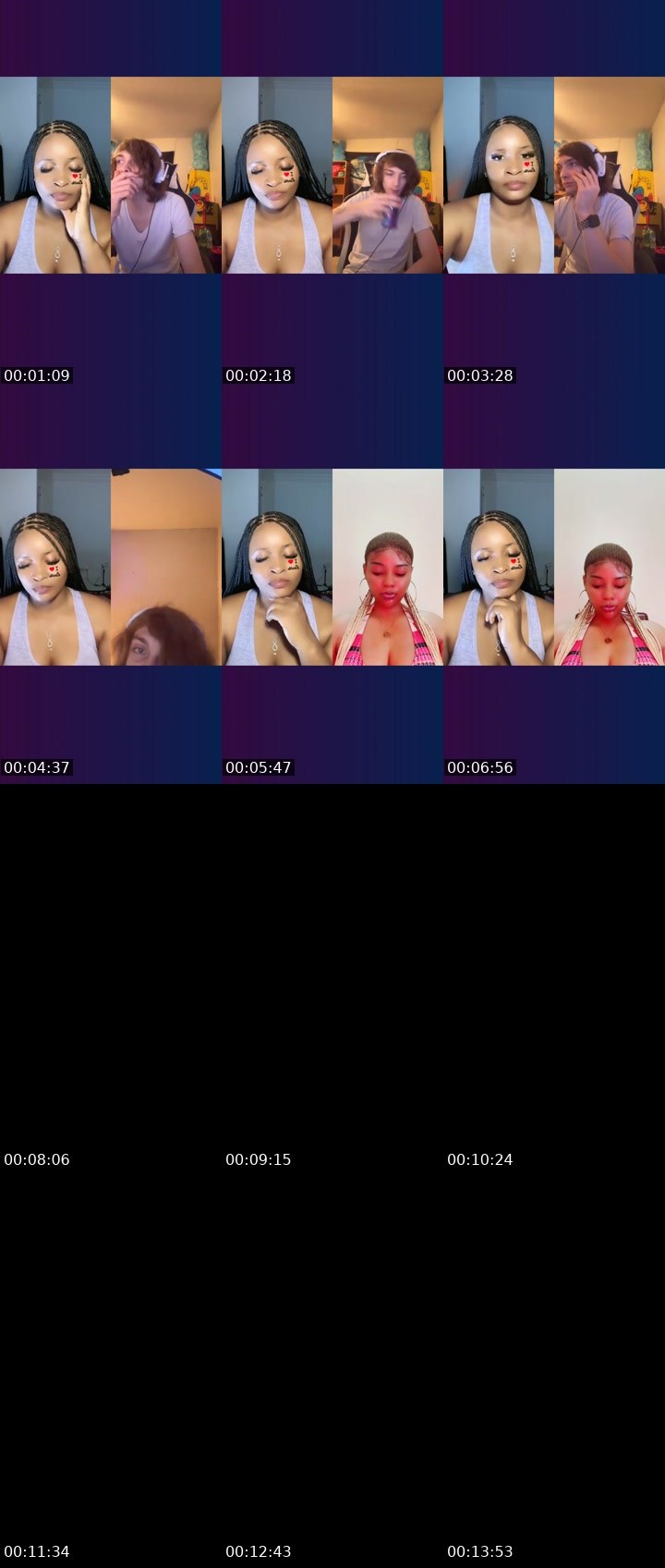 Contact-sheet preview of 24k🕷️NxtPromzy💰🦍's Liveme recording