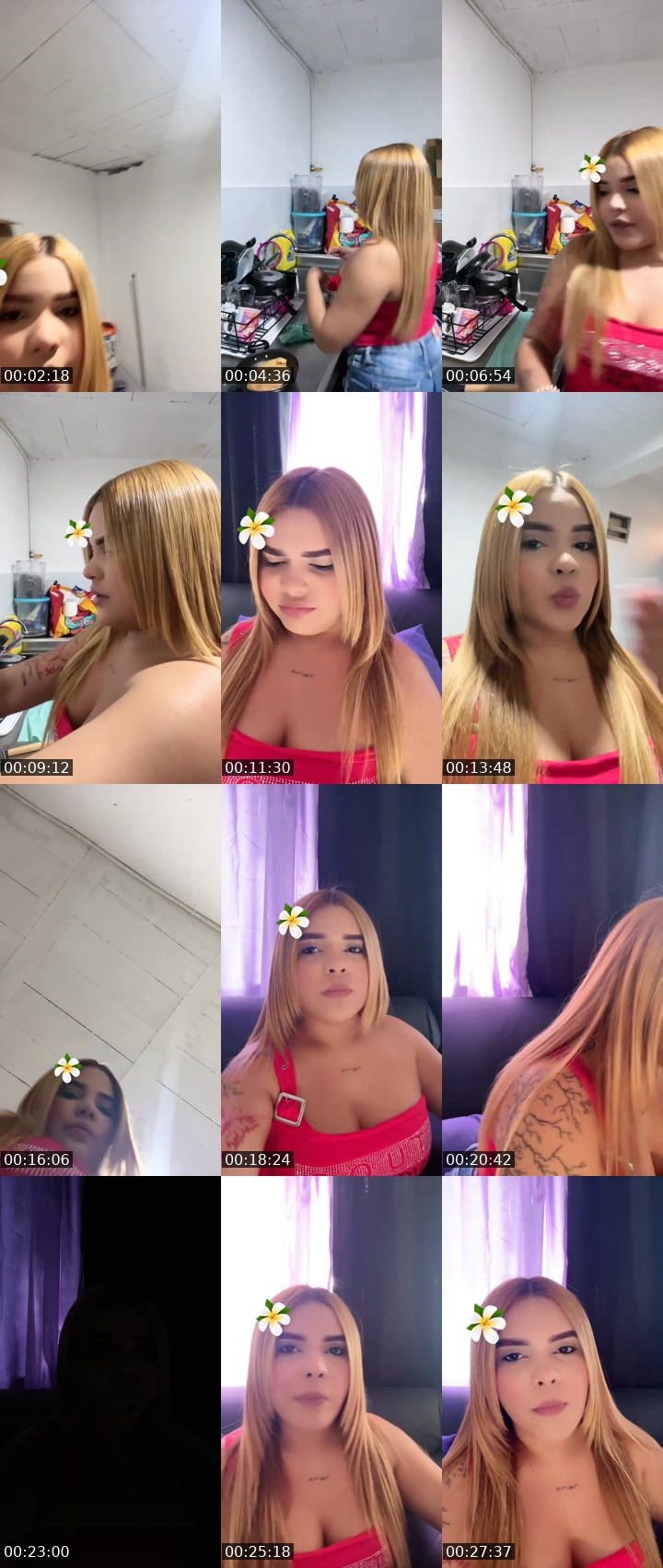 Contact-sheet preview of 😝Katerine☁️'s Liveme recording