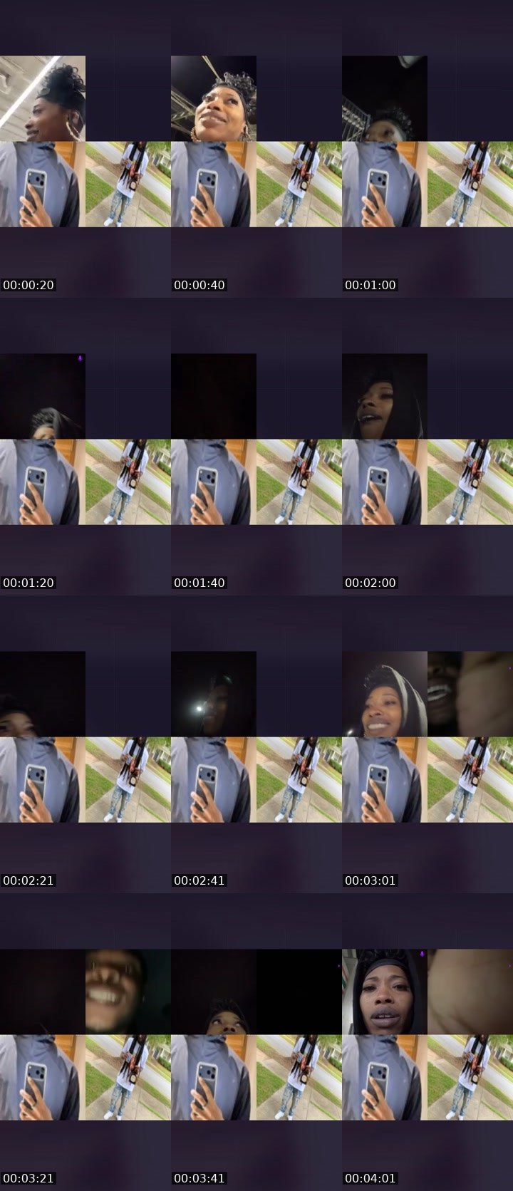 Contact-sheet preview of •🫶🏽D.A🥇🍀🫶🏽•'s Liveme recording