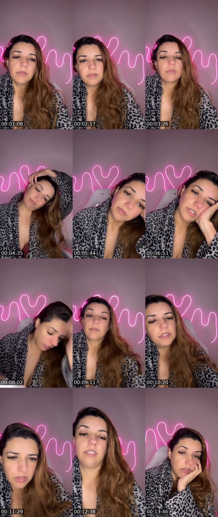 Contact-sheet preview of Line Ribeiro 😎's Liveme recording