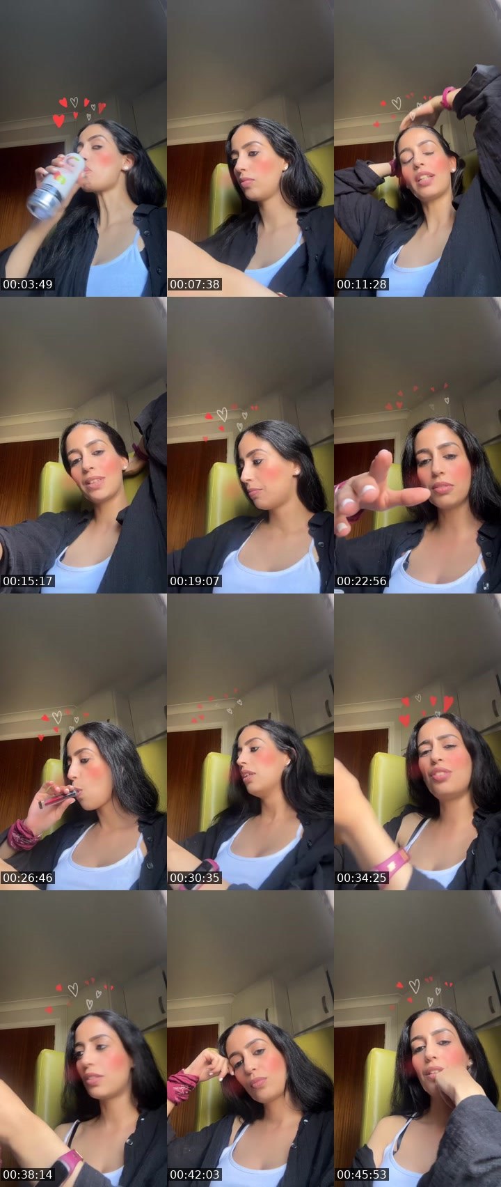 Contact-sheet preview of 𝐌𝐘𝐒𝐓𝐄𝐑𝐘 🐝's Liveme recording