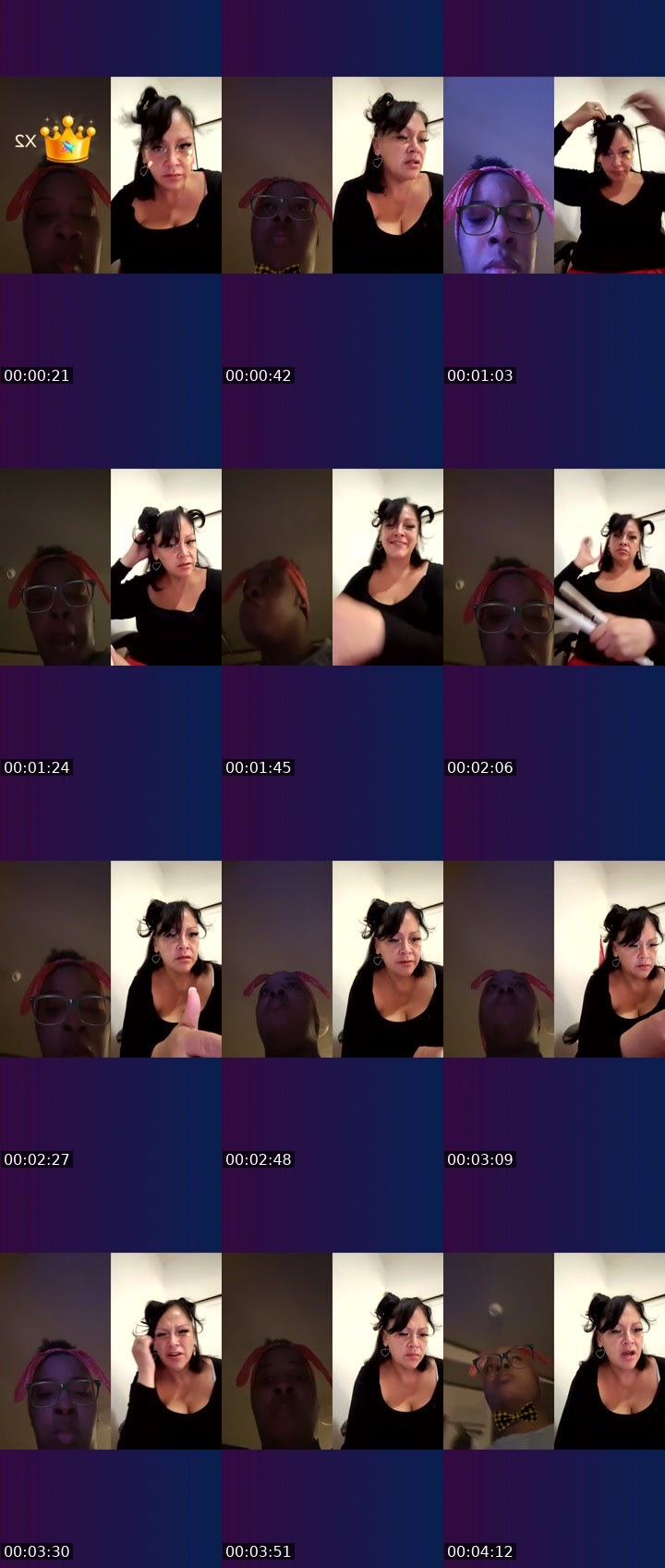 Contact-sheet preview of ✈️Heavėnľy✈️🦍's Liveme recording