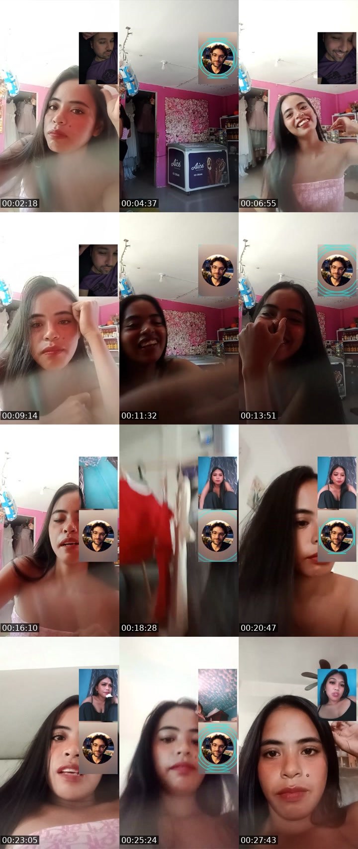 Contact-sheet preview of 🍃👸yuna🌼's Liveme recording