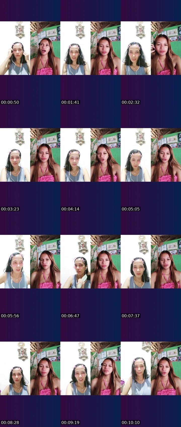 Contact-sheet preview of MESHERET🍓's Liveme recording