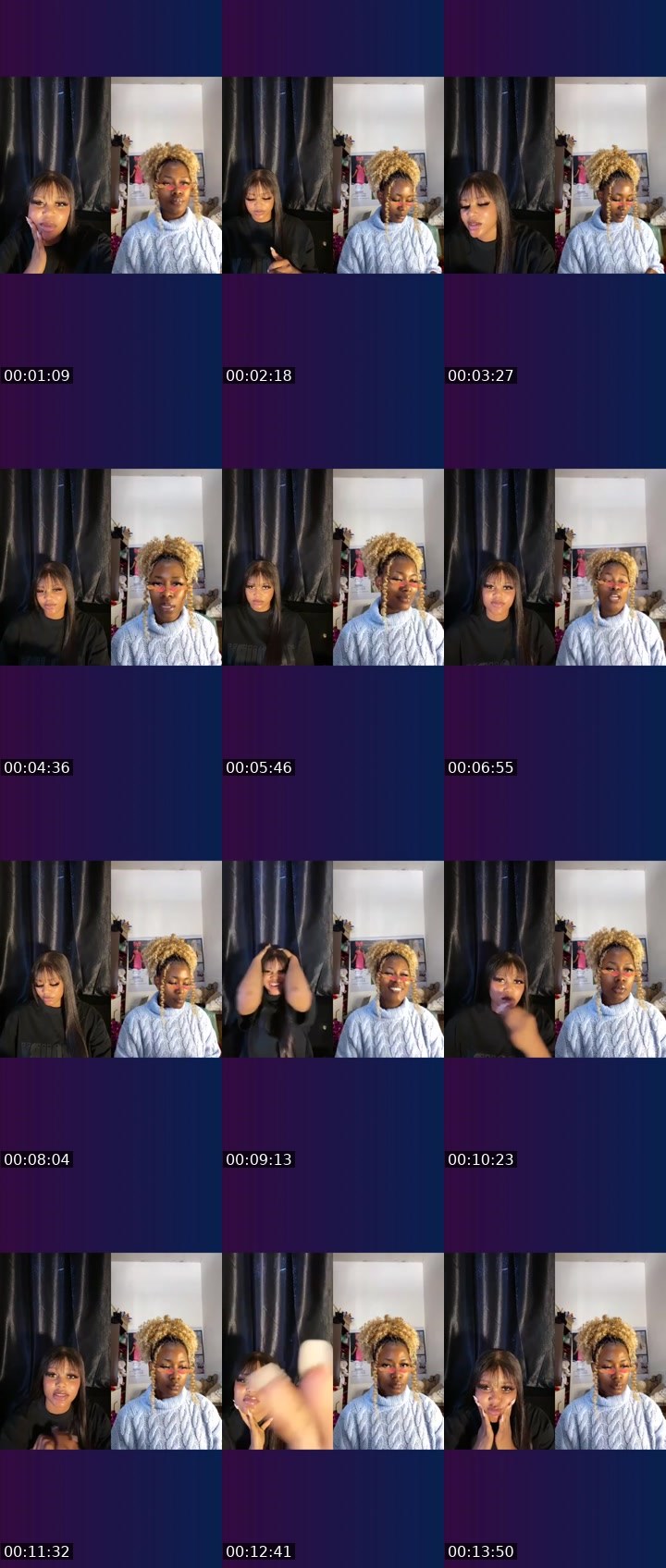 Contact-sheet preview of 🪽CAPRICORN🫦's Liveme recording