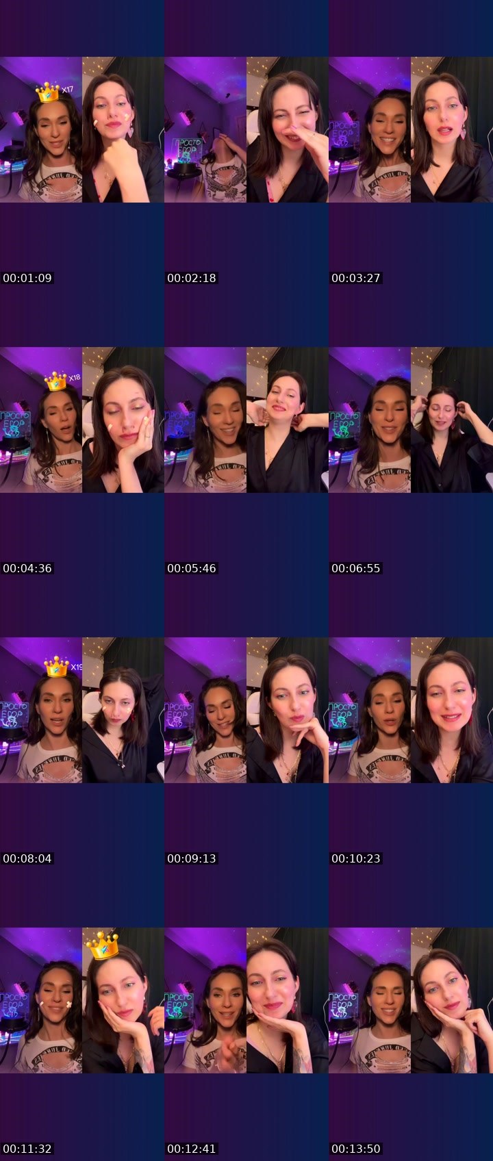 Contact-sheet preview of Nastya🦊FOX's Liveme recording