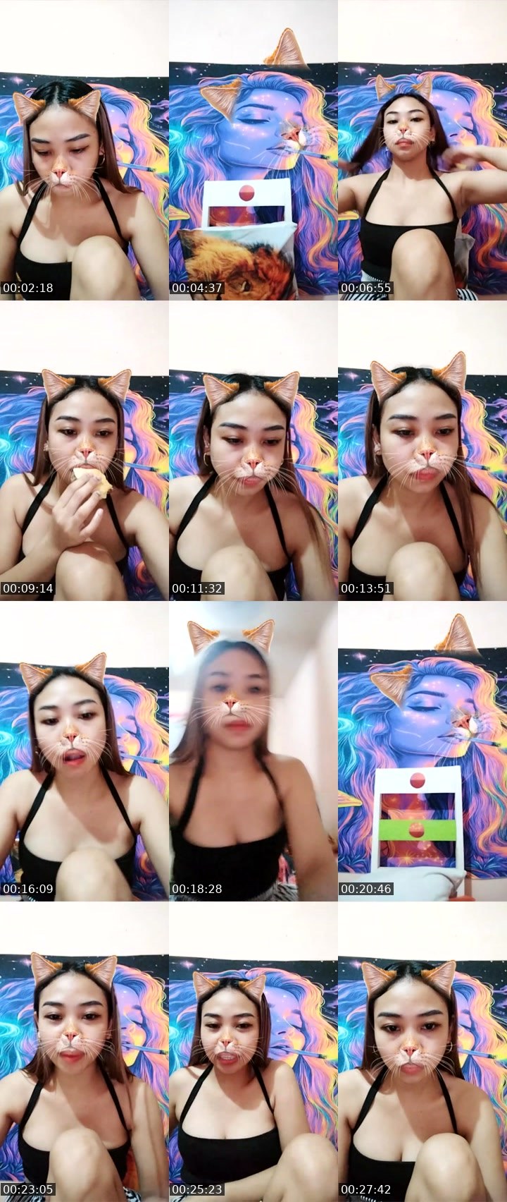 Contact-sheet preview of TA⃟🪽 cHu💋's Liveme recording