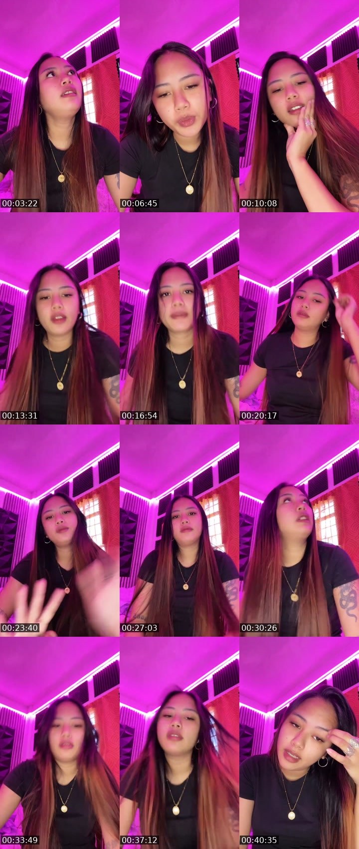 Contact-sheet preview of 👸Yvon 🦄's Liveme recording