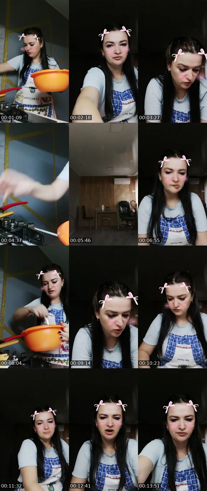 Contact-sheet preview of 💯 Strawberry👼's Liveme recording
