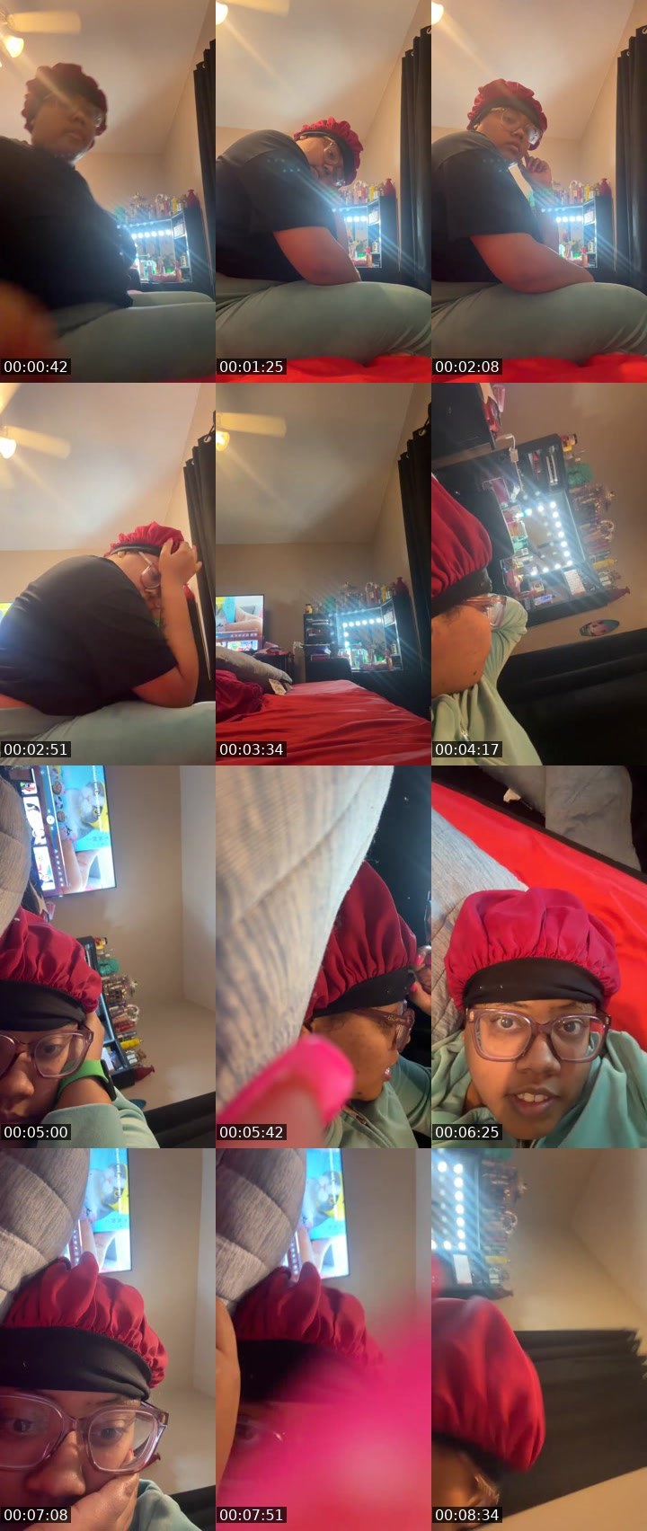Contact-sheet preview of Tyarra 24's Liveme recording