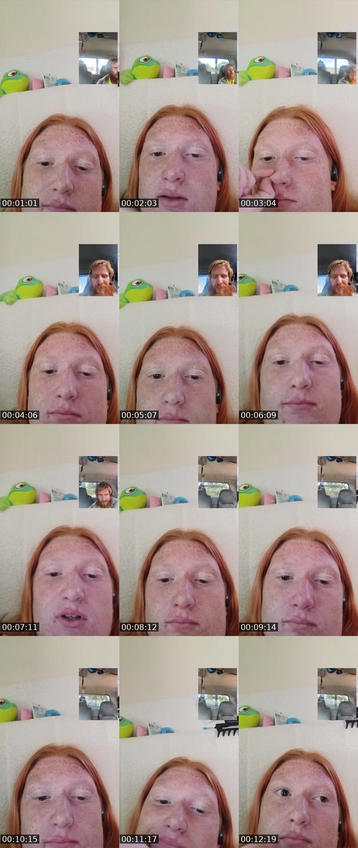 Contact-sheet preview of Pink Powerranger's Liveme recording