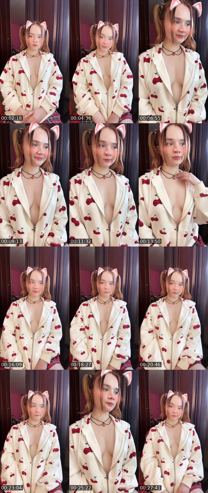 Contact-sheet preview of Tanya Oink-Oink's Liveme recording
