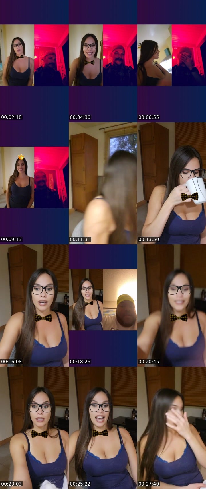 Contact-sheet preview of 🐝Keeper🌼🎁's Liveme recording