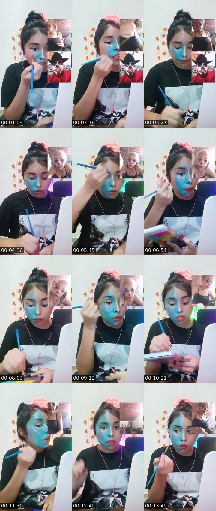 Contact-sheet preview of Aꪶⅈꫀ4k♔☘'s Liveme recording