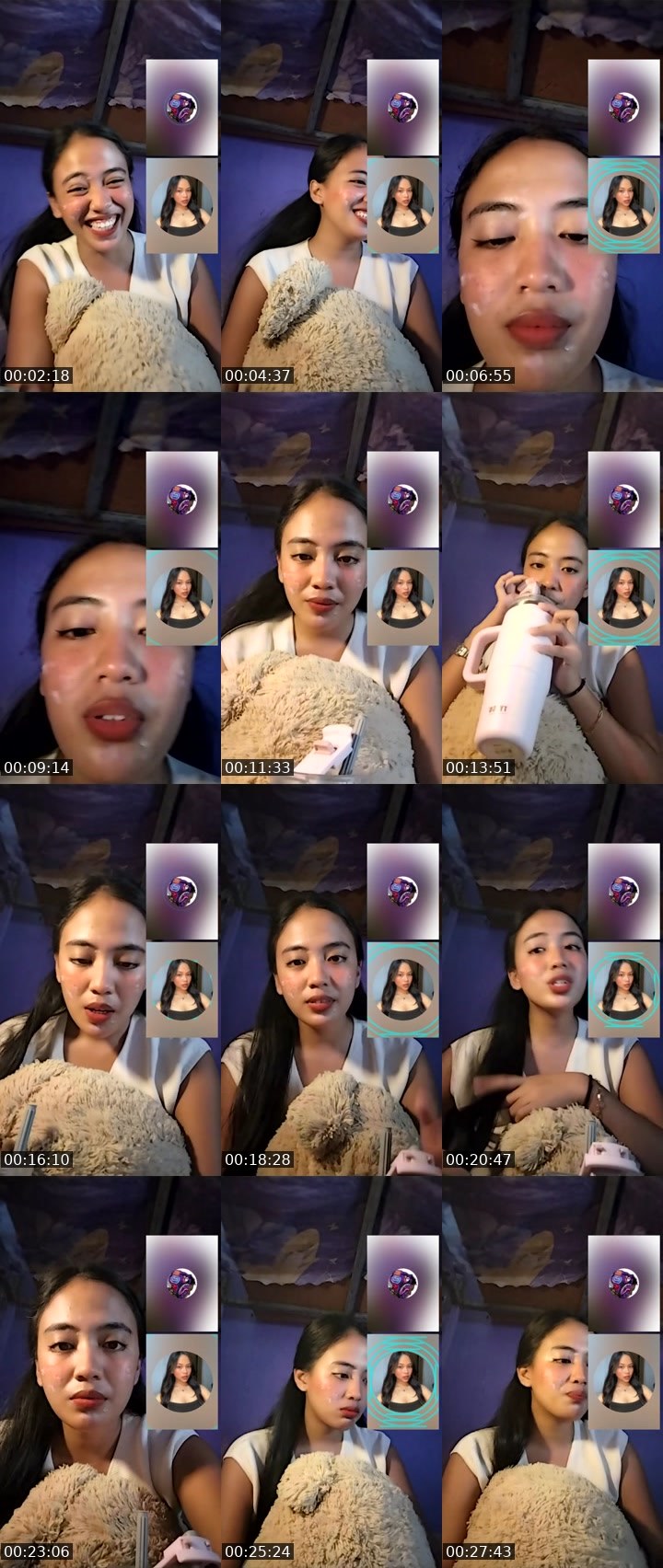 Contact-sheet preview of 👸🏻 𝓒𝓻𝓮𝓪🧜‍♀️'s Liveme recording