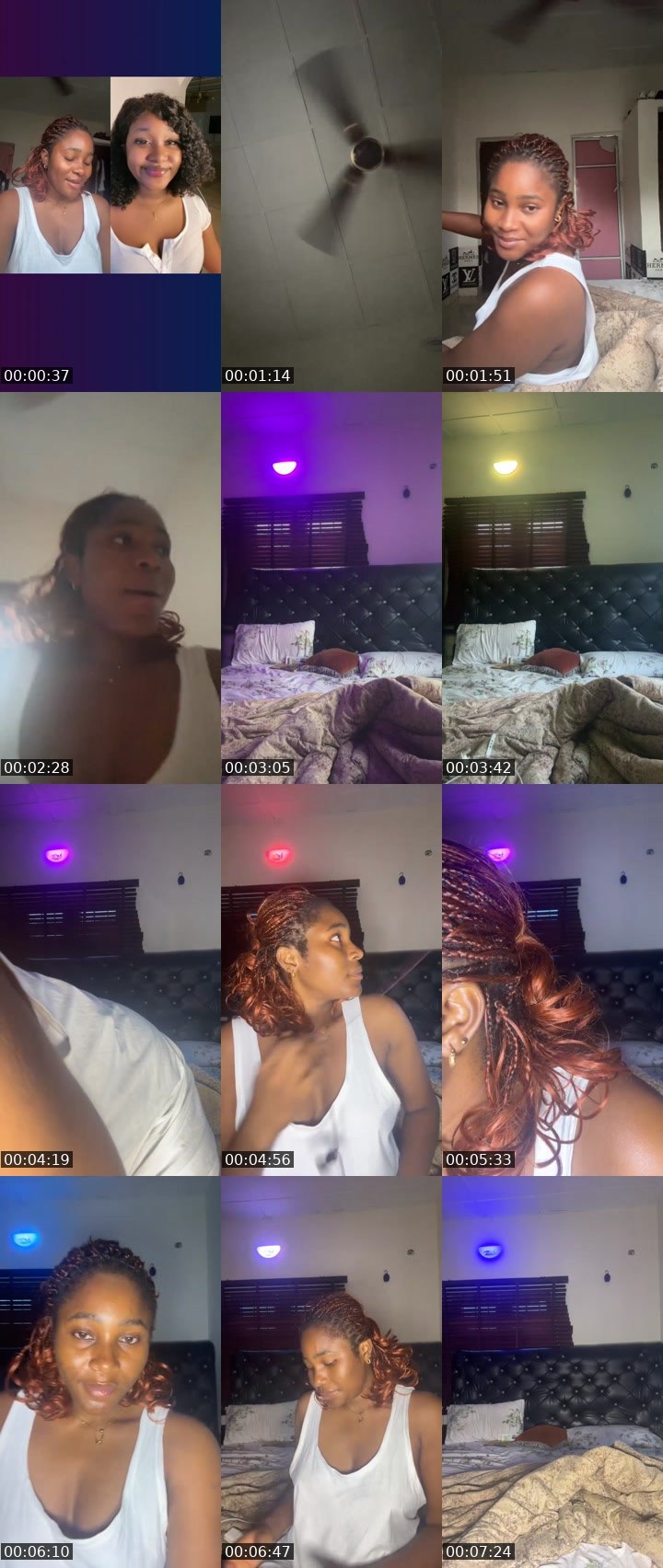 Contact-sheet preview of 🔼☻︎ Tovia's Liveme recording