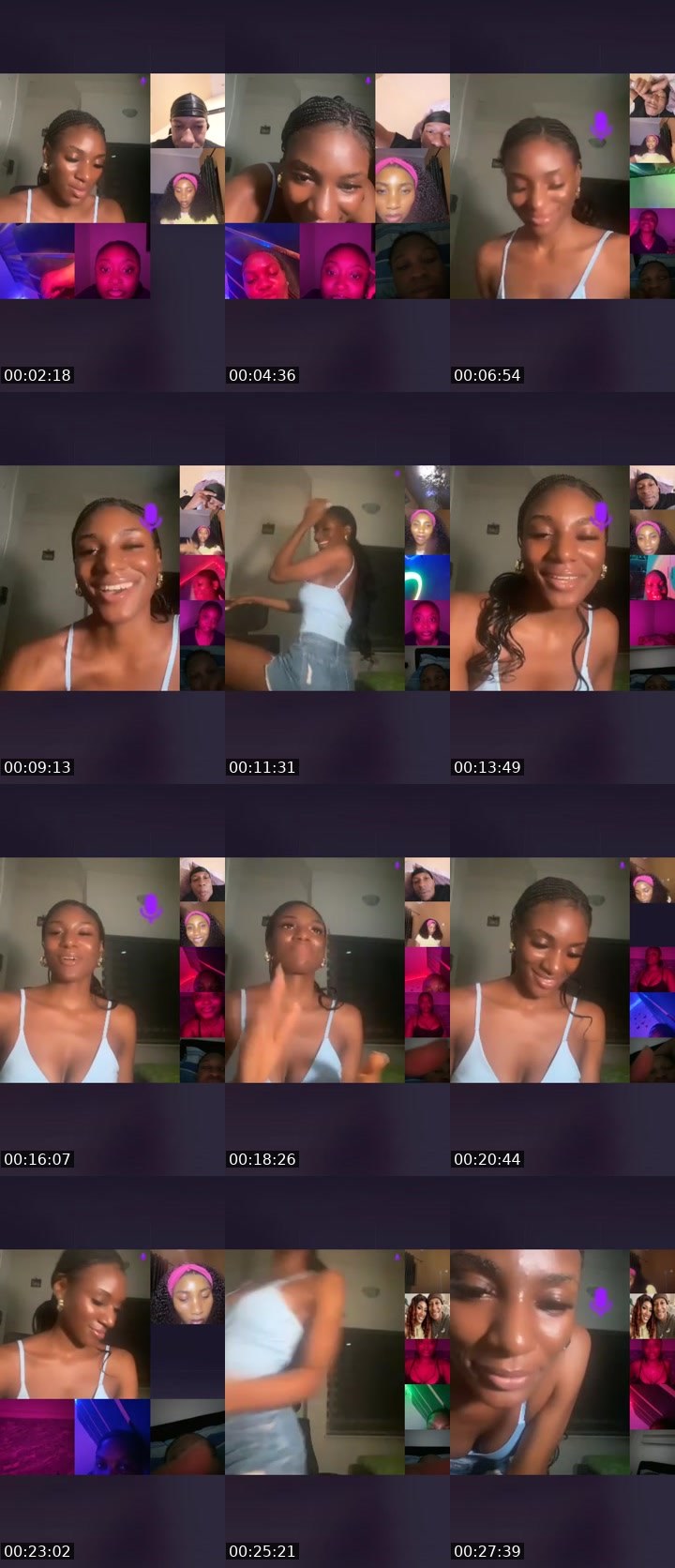 Contact-sheet preview of ✯☞ APHRODITE💰🦍's Liveme recording
