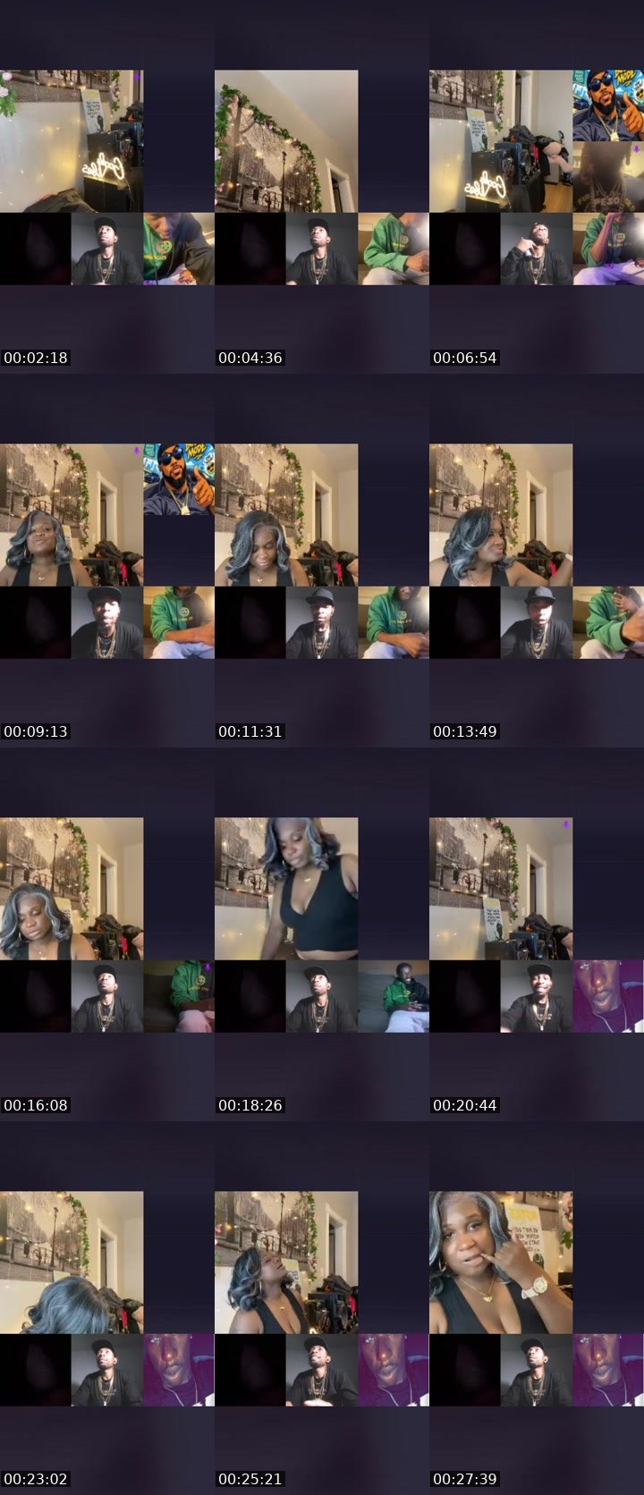 Contact-sheet preview of ❤️‍🔥Shadybabie❤️‍🔥's Liveme recording