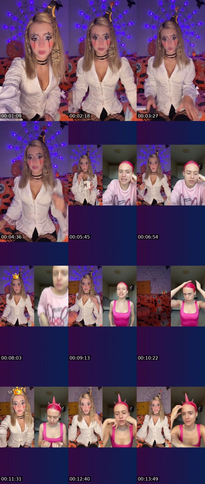 Contact-sheet preview of Elvii's Liveme recording
