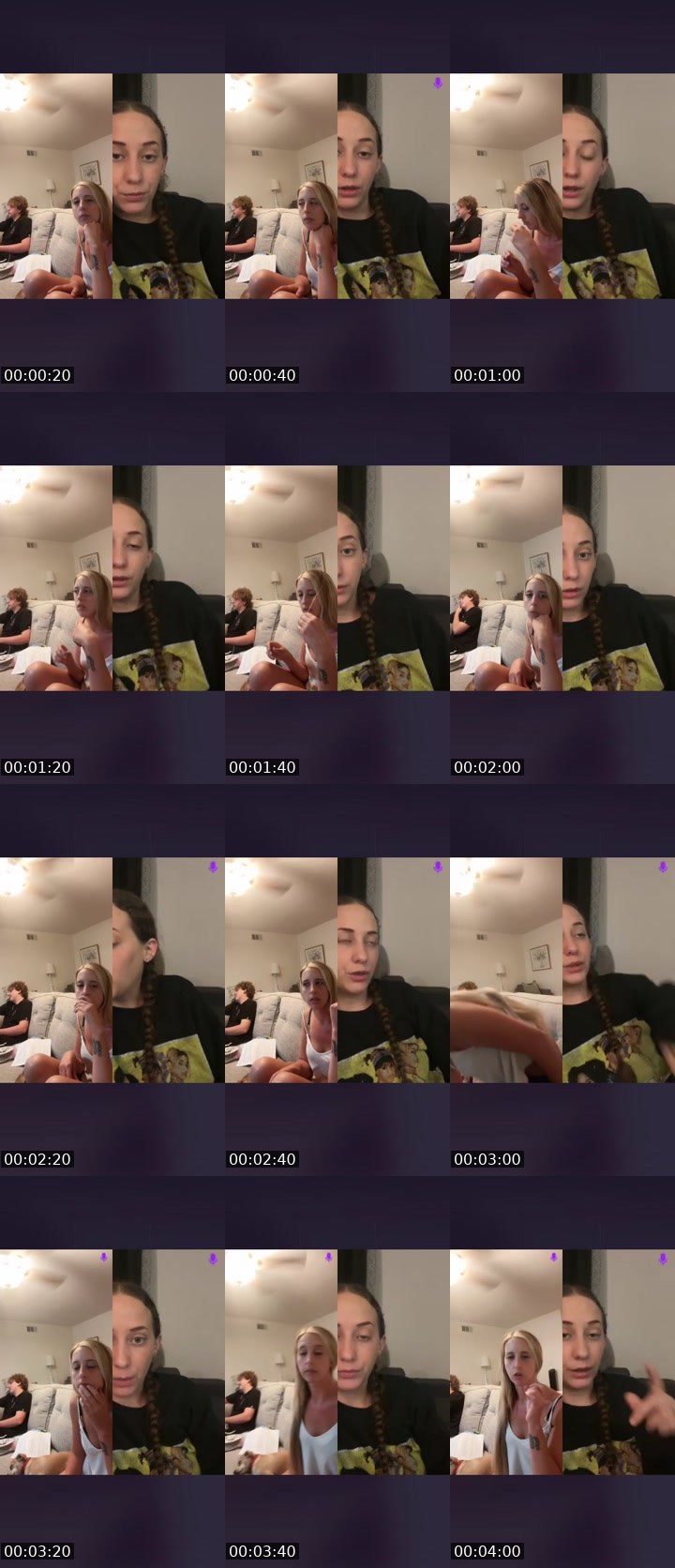 Contact-sheet preview of •Celseha™️'s Liveme recording