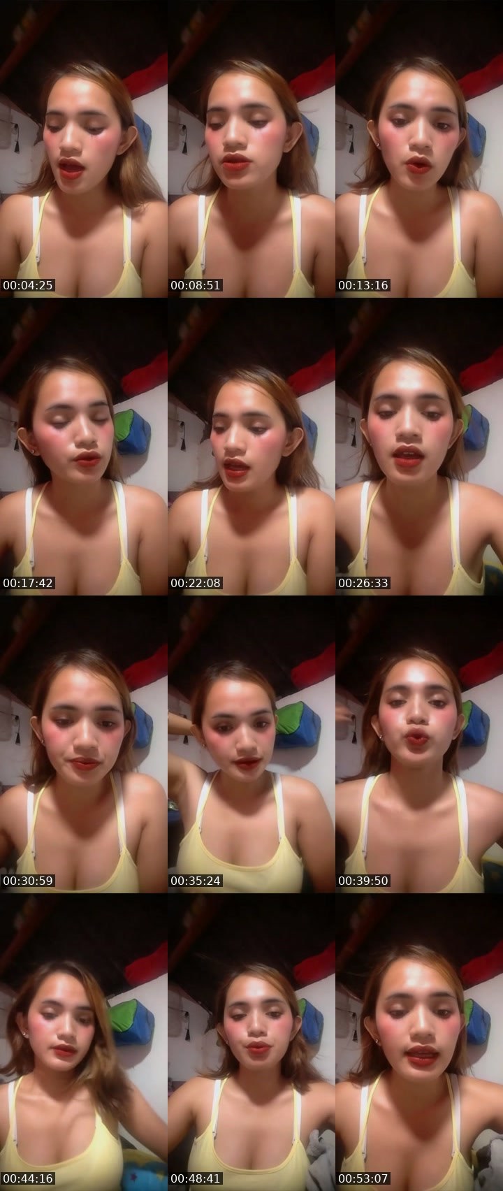 Contact-sheet preview of ᴵᴬ💎Cazumi🌷's Liveme recording