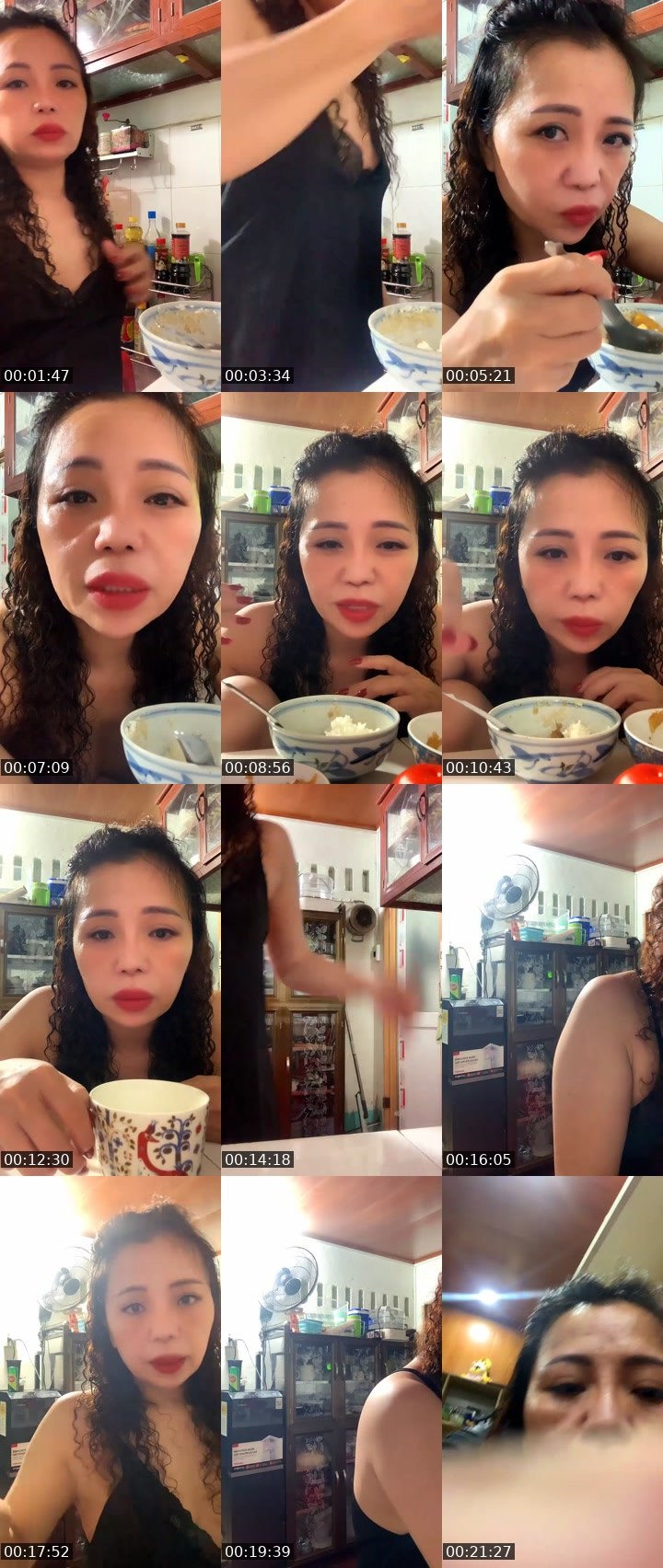 Contact-sheet preview of Kimkim👀's Liveme recording