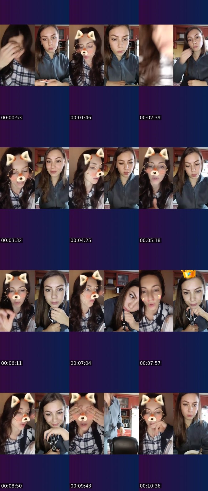 Contact-sheet preview of 💯Oly's Liveme recording